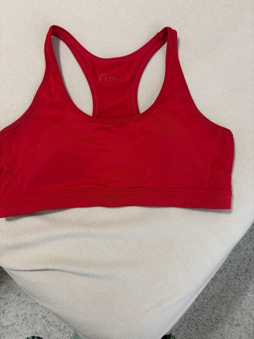 ZYIA Red Racerback Sports Bra
